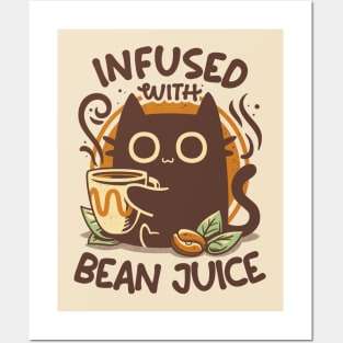 Chonky Kitty Coffee - Funny Cat Posters and Art